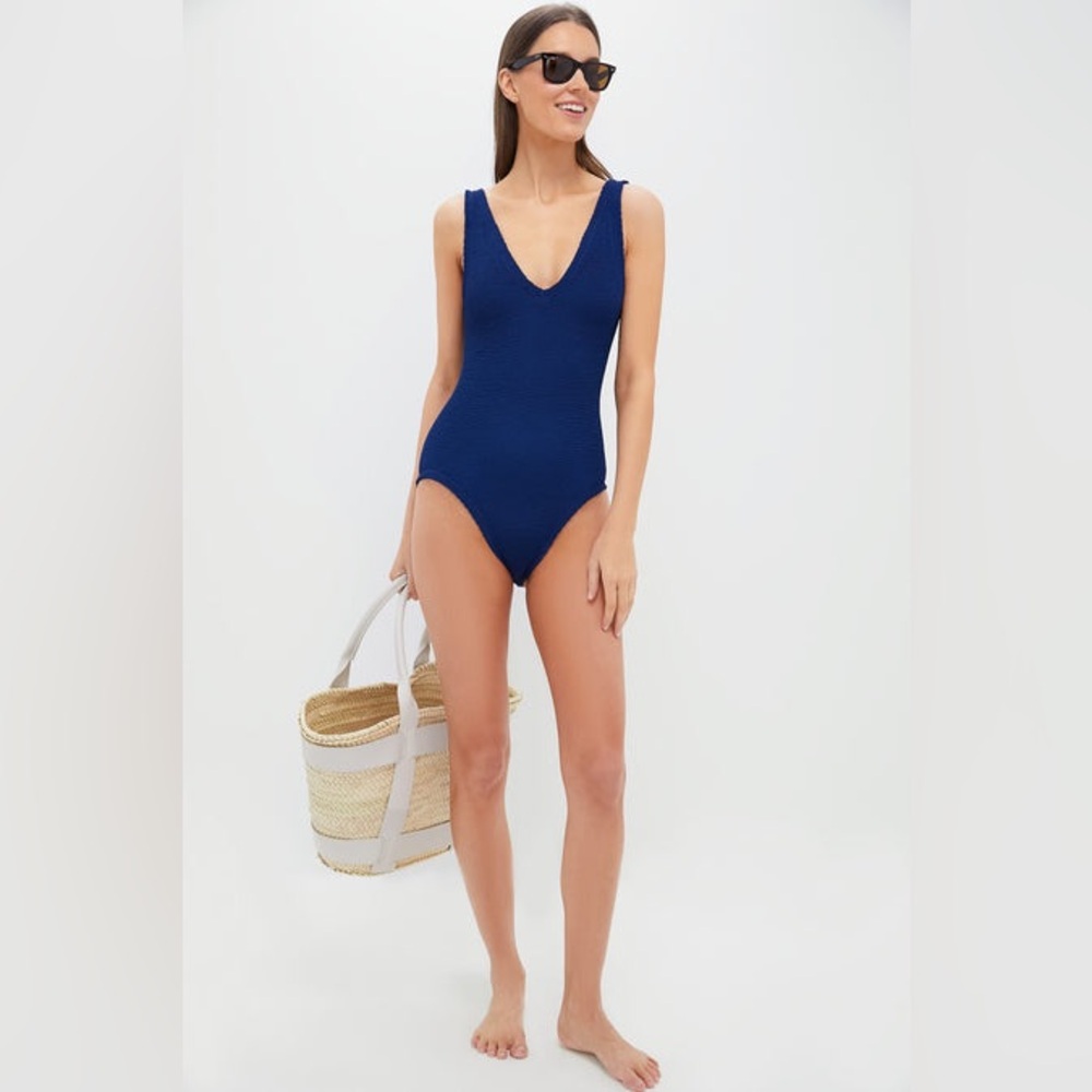 Hunza G Sadie One Piece in Navy